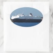 Auto Transporter Galicia Ovale Sticker (Tas)