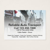 Auto-transportwagens Visitekaartje (Achterkant)