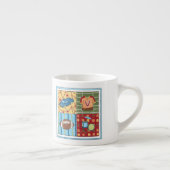 Auto, trui, voetbal en drumstel espresso kop (Rechts)