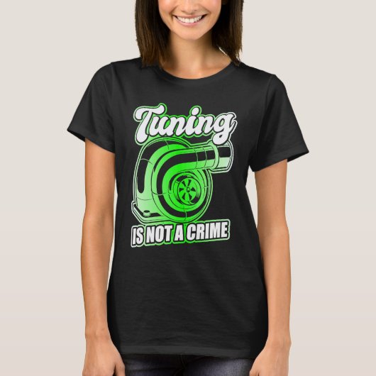 Auto Tuner Outfit Auto Monteur Racen Auto Tuning T-shirt (Voorkant)
