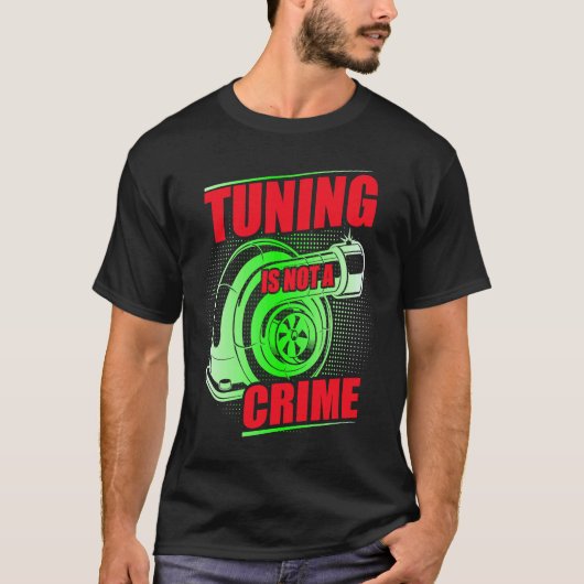 Auto Tuner Outfit Auto Monteur Racen Auto Tuning   T-shirt (Voorkant)