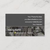 Auto-tuningexperts en raceprofessionals visitekaartje (Achterkant)