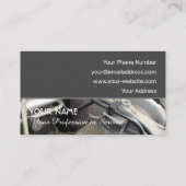 Auto-tuningexperts en raceprofessionals visitekaartje (Achterkant)