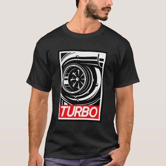 Auto Turbo Tshirt Boost Racing Drifting met lange (Voorkant)