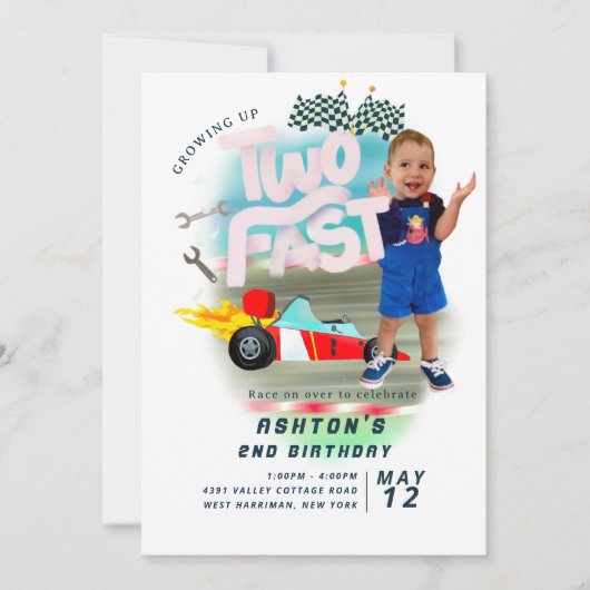 Auto twee snel kaart (Voorkant)