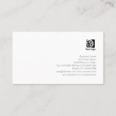 Auto Tyre Service Wielpictogram Donker geborsteld  Visitekaartje (Achterkant)