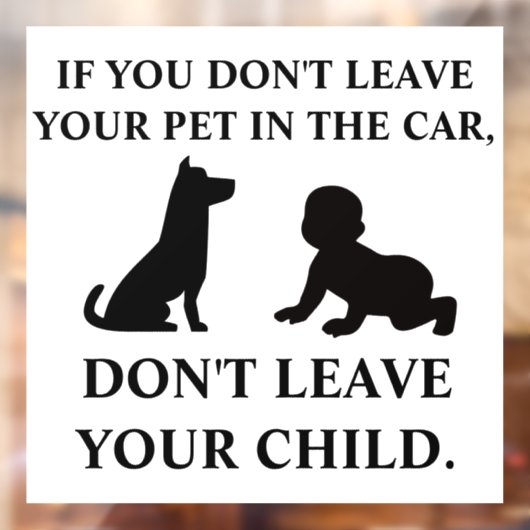 Auto Veiligheid Sticker Kind Herinnering (Vel 2)