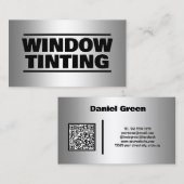 Auto Venster Tinting Custom QR Visitekaartje (Voorkant / Achterkant)