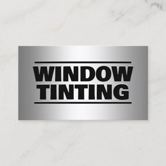 Auto Venster Tinting Custom QR Visitekaartje (Voorkant)