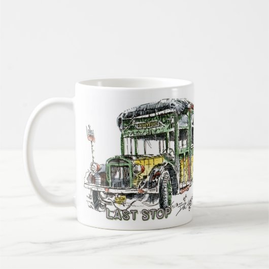 Auto: Verdunde voertuigen Koffiemok (Links)