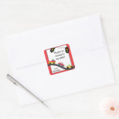 Auto Verjaardagsfeestje Dank u Stickers (Envelop)