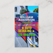 Auto Verkoop, Auto Reparatie, Red Cool Auto Detail Visitekaartje (Voorkant)