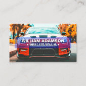 Auto Verkoop, Auto Reparatie, Zwart Auto Detailing Visitekaartje (Voorkant)