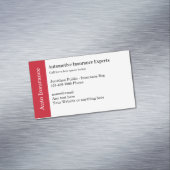Auto Verzekering Rep Magnetische Visitekaartjes Magnetisch Visitekaartje (Voorbeeld)