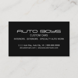 Auto Visitekaartje lezen