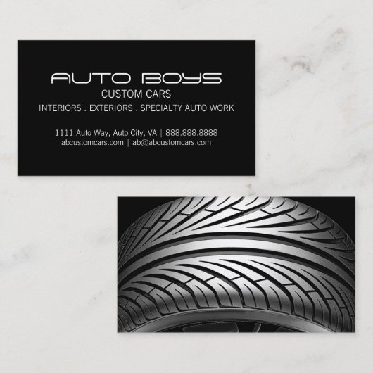 Auto Visitekaartje lezen (Voorkant / Achterkant)