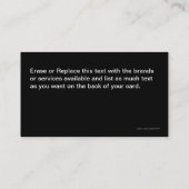 Auto Visitekaartjes (Achterkant)