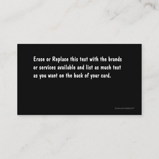 Auto Visitekaartjes (Achterkant)