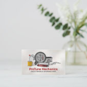 Auto Voertuigreparatie - Mechanic Visitekaartje (Staand voorkant)