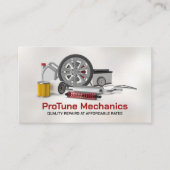 Auto Voertuigreparatie - Mechanic Visitekaartje (Voorkant)