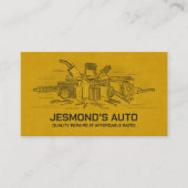 Auto Voertuigreparatie - Mechanic Visitekaartje (Voorkant)