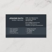 Auto Voertuigreparatie - Mechanic Visitekaartje (Achterkant)