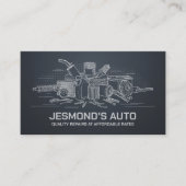 Auto Voertuigreparatie - Mechanic Visitekaartje (Voorkant)
