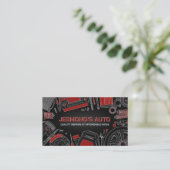 Auto Voertuigreparatie - Mechanic Visitekaartje (Staand voorkant)