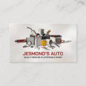 Auto Voertuigreparatie - Mechanic Visitekaartje (Voorkant)