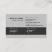 Auto Voertuigreparatie - Mechanic Visitekaartje (Achterkant)