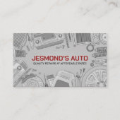 Auto Voertuigreparatie - Mechanic Visitekaartje (Voorkant)