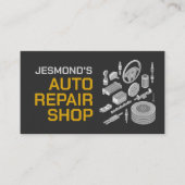 Auto Voertuigreparatie - Mechanic Visitekaartje (Voorkant)