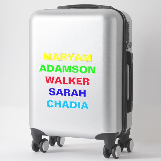 Auto Voor & Achterkant Glas Naam Stickers voor Aut (Koffer)