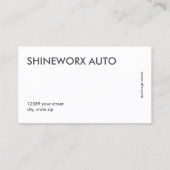 auto voor automatische aanpassing visitekaartje (Achterkant)