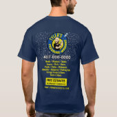  auto voor het wassen en reinigen van de druk t-shirt (Achterkant)