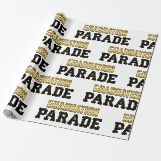 Auto Voorbij Diploma Parade Cadeaupapier (Uitgerold)