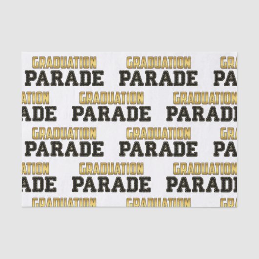 Auto Voorbij Diploma Parade Tissuepapier (Voorkant)