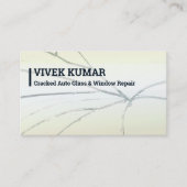 Auto voorruit auto glas reparatie QR Visitekaartje (Voorkant)