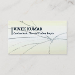 Auto voorruit auto glas reparatie QR Visitekaartje