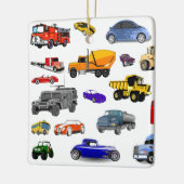 auto vrachtwagen bulldozer bus auto auto auto auto keramisch ornament (Links)