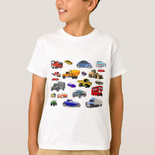 auto vrachtwagen bulldozer bus auto auto auto auto t-shirt