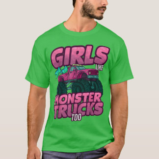 Auto vrouw chauffeur Moeder Monster Truck Vrouwen T-shirt