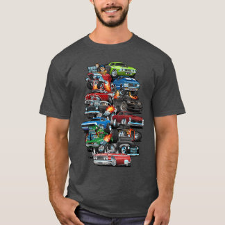 Auto waanzin Spierauto's Klassieke auto's en Hotro T-shirt