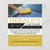 Auto was, auto was, reinigingsservice Adverteren Flyer (Voorkant)