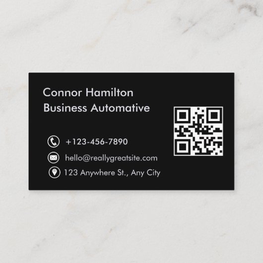 Auto was automatisch detailleert moderne autoreini visitekaartje (Achterkant)