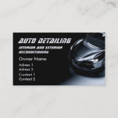 Auto was automatisch detailleert moderne autoreini visitekaartje (Voorkant)