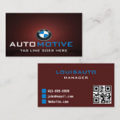 Auto was automatisch detailleert moderne autoreini visitekaartje (Voorkant / Achterkant)