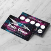 Auto was automatisch gedetailleerde gegevens over  visitekaartje