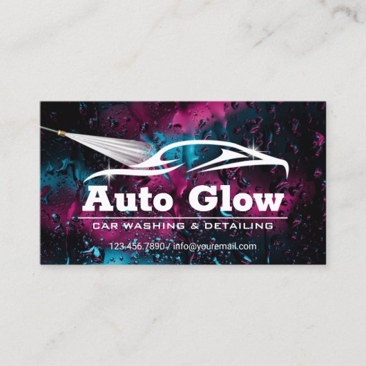 Auto was automatisch gedetailleerde gegevens over  visitekaartje (Voorkant)