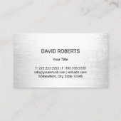 Auto was en auto met details, zwarte auto visitekaartje (Achterkant)